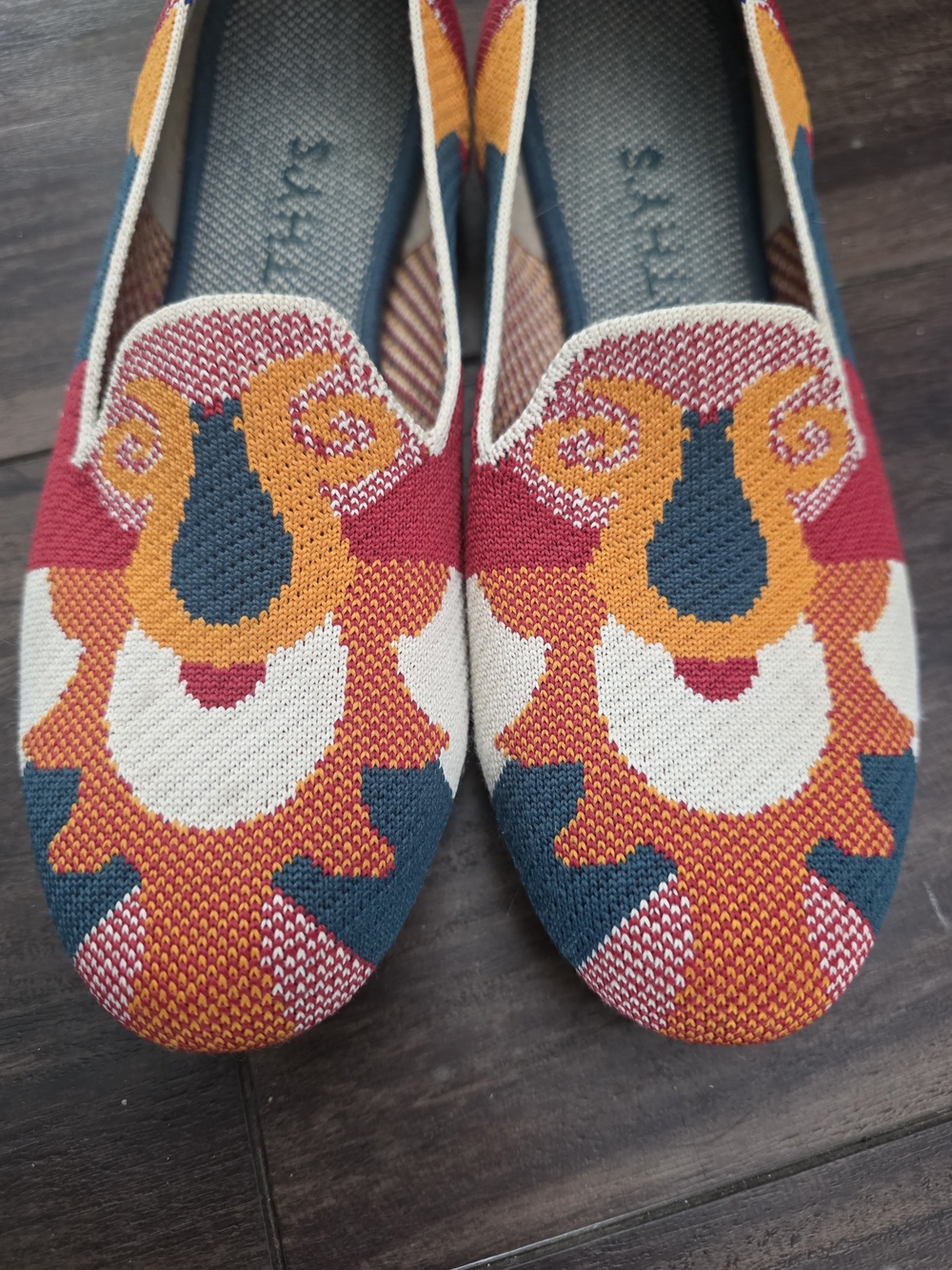 Rothy's Multicolor Patterned Knit Slip-On Flats - Picture 4 of 5